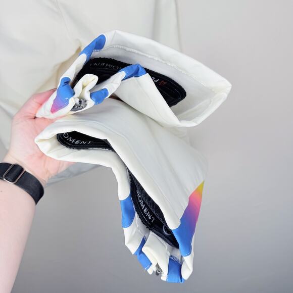 NWOT Perfect Moment Chevron Flare Aurora Gradient Rainbow High Waist Snow Pants - Picture 10 of 15